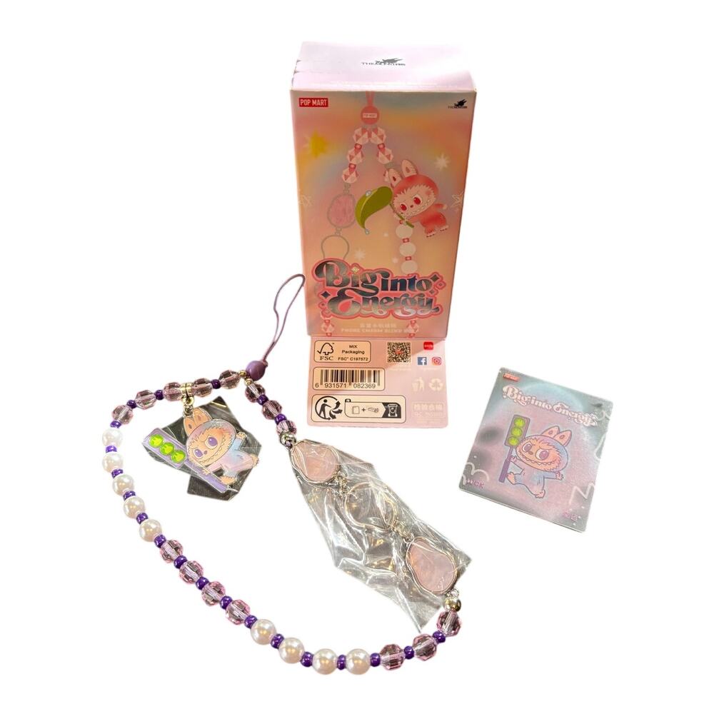 Pop Mart Labubu, The Monsters | Big Into Energy Series | LUCK Phone Charm | NEW
